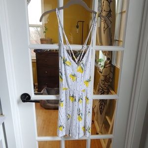 Lemon print romper